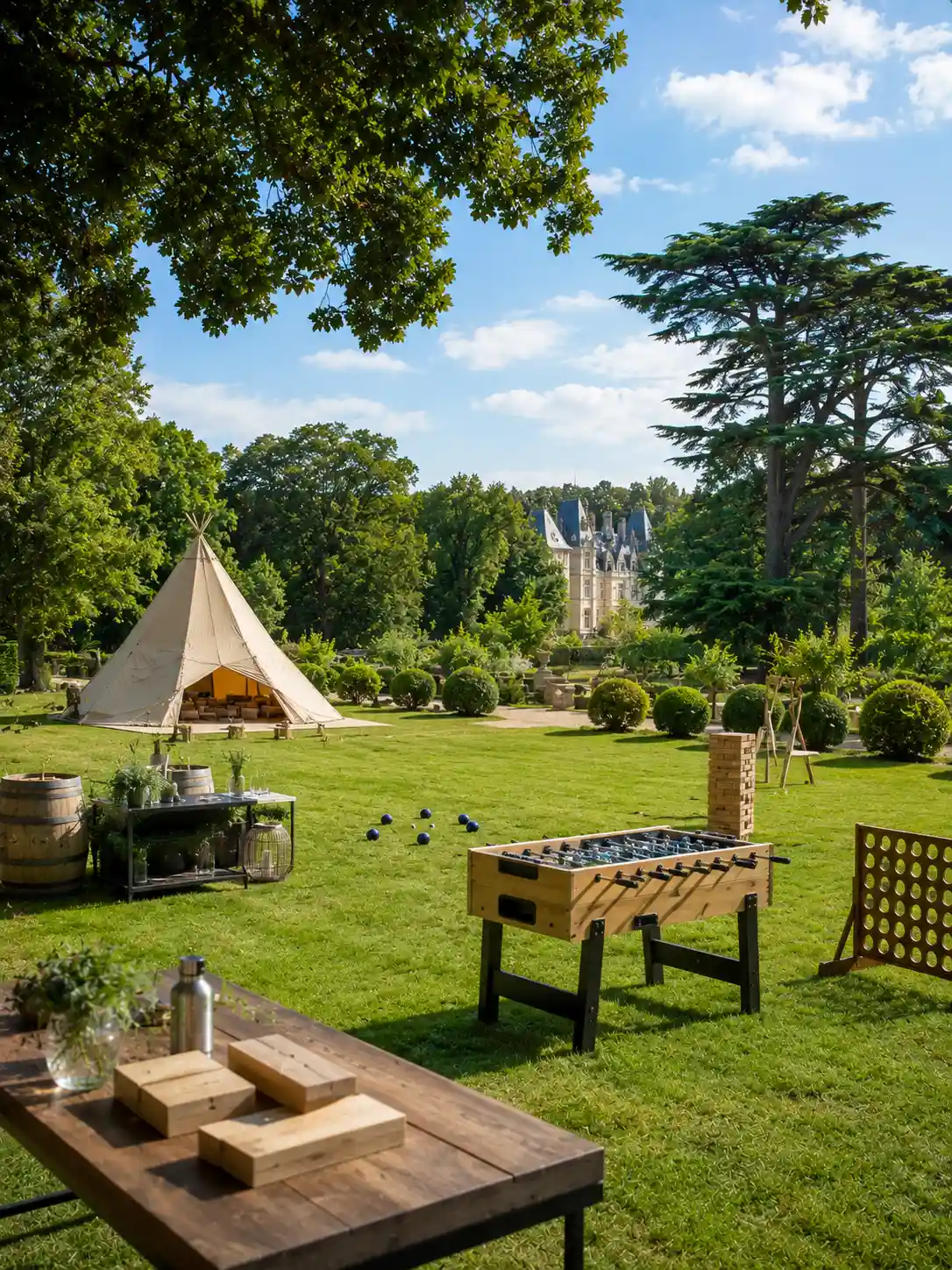 Team building activities at an estate in the heart of nature
