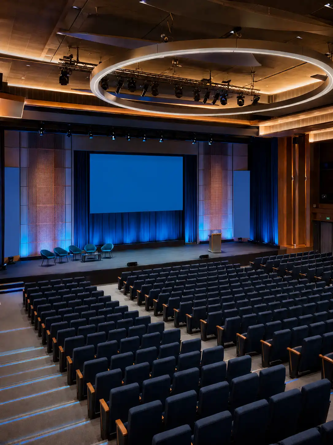 Modern auditorium for conferences and corporate events