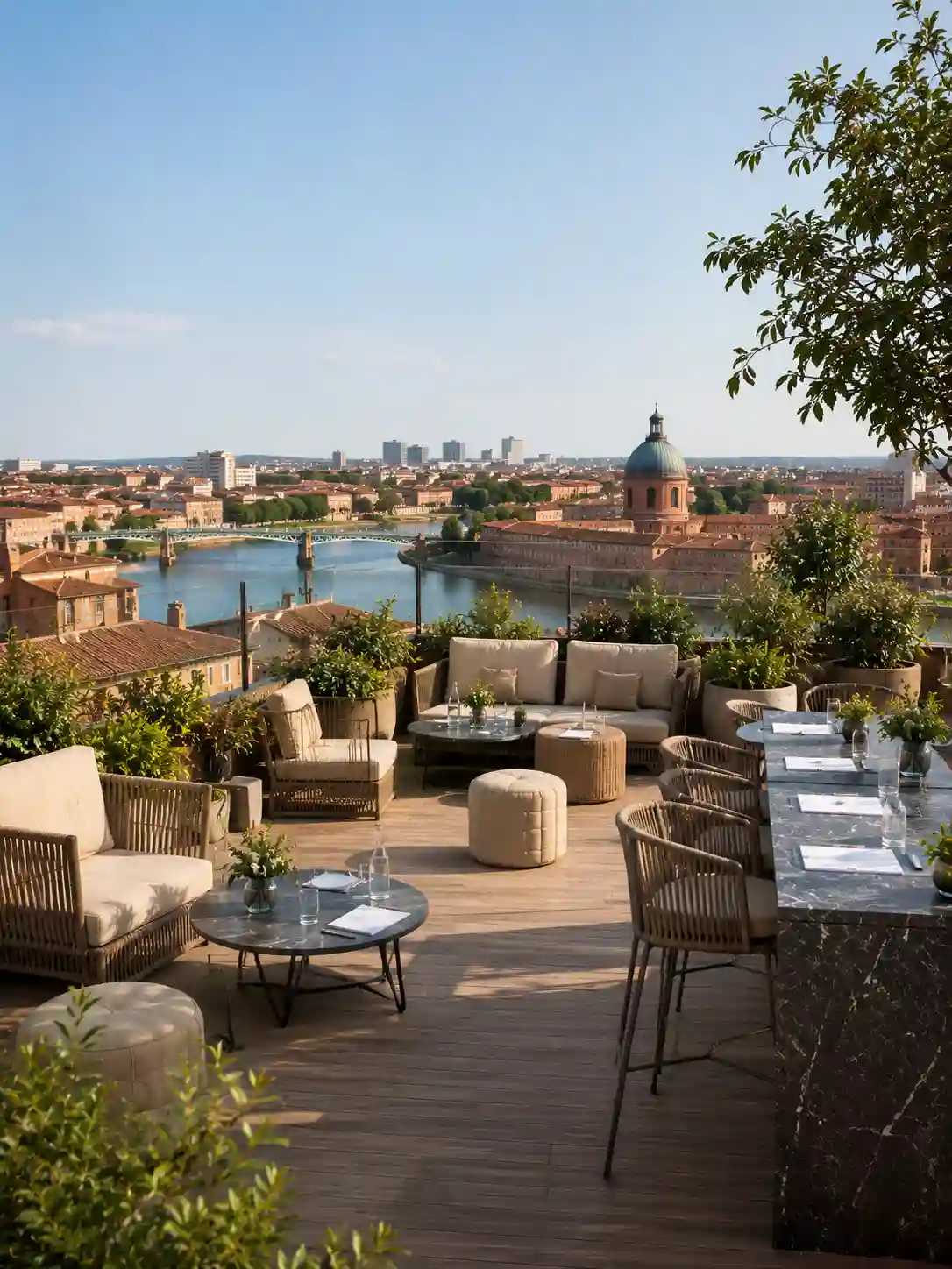 Premium study-day space with a view over Toulouse