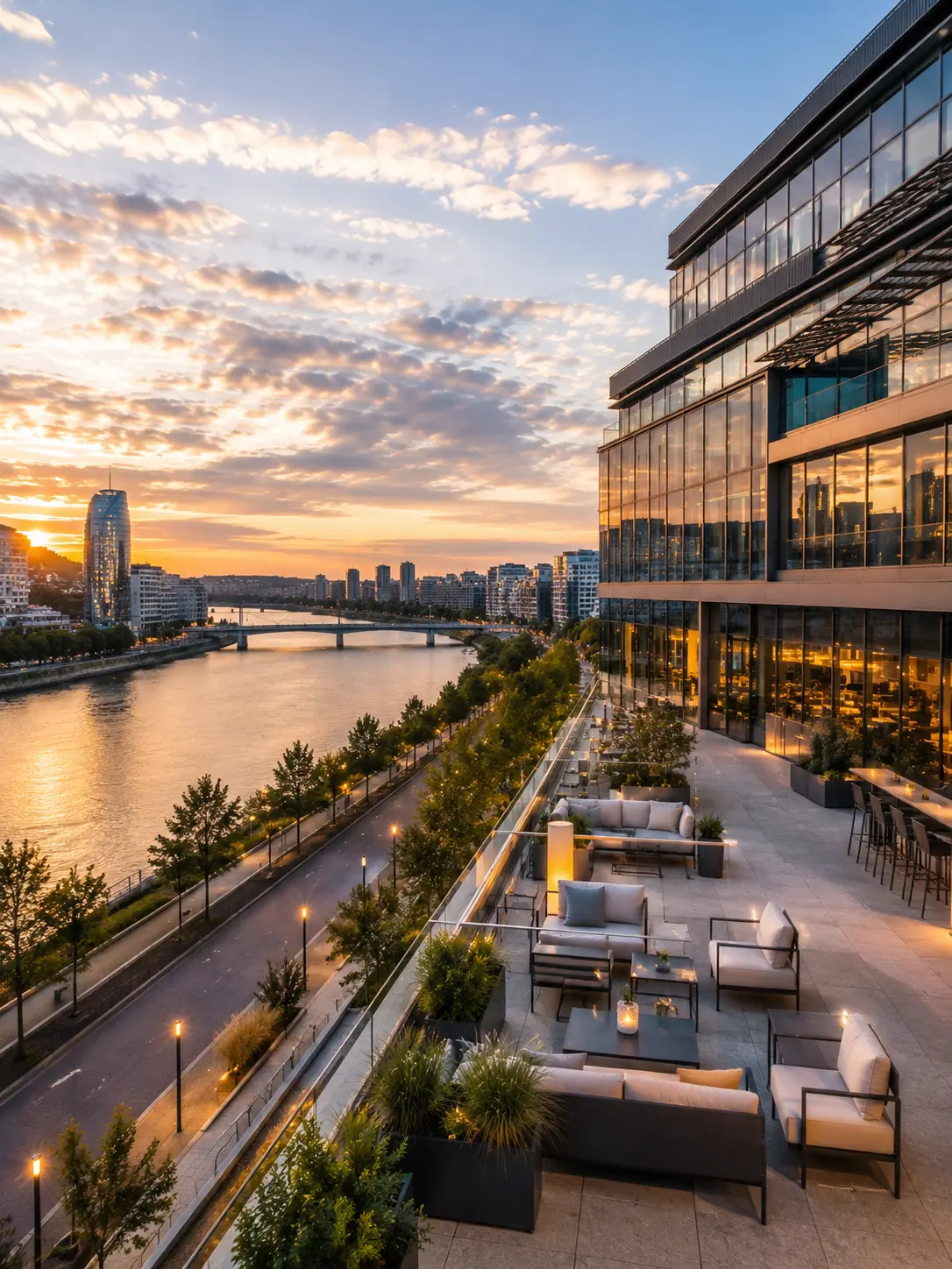 Espace événementiel contemporain en bord de Seine à Boulogne-Billancourt